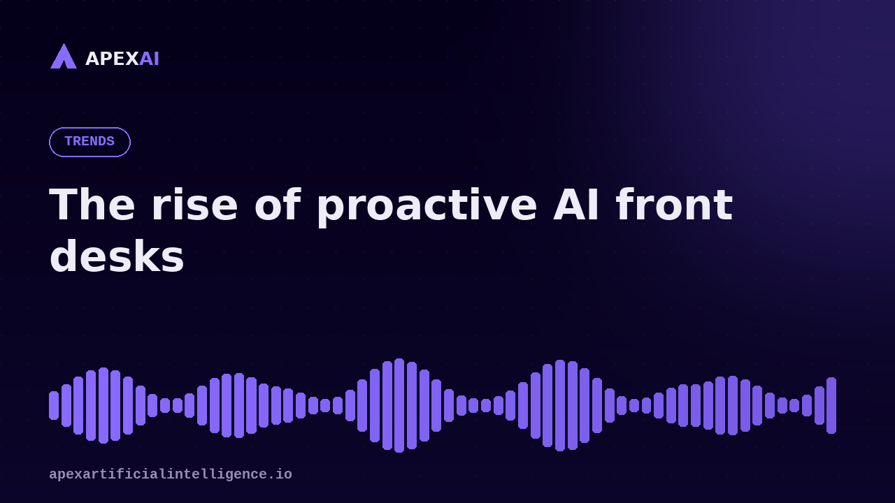 From answering calls to closing loops: the rise of proactive AI front desks